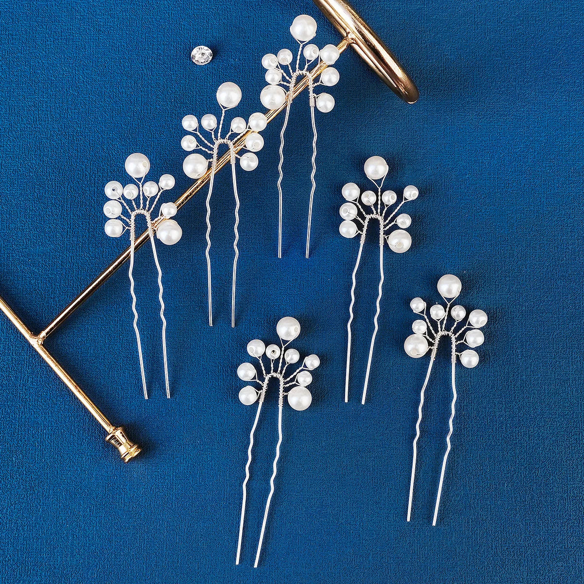 Wedding Hair Pin Pearl Bridal Hairpins for Weddings Hair Jewelry (6pcs/pack)