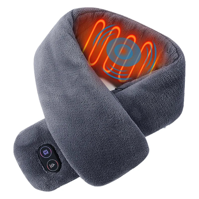 Wholesale Three-Level Temperature Setting USB Neck Heating Scarf Winter Scarf with Massage Features for Girls