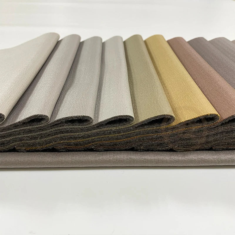 Customization Polyester Home Textile Fabric Pu Leather Upholstery Leather Like Textile Sofa Material Fabric Leather