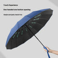 Fully Automatic 16 Bone Dual Used Three Fold Umbrella Black Glue Anti Ultraviolet Double Bone Wind Resistence Sunshade Umbrella