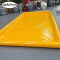 Factory Wholesale PVC Truck Inflatable Car Clean Pad PVC Portable Inflatable Car Wash Containment Mat