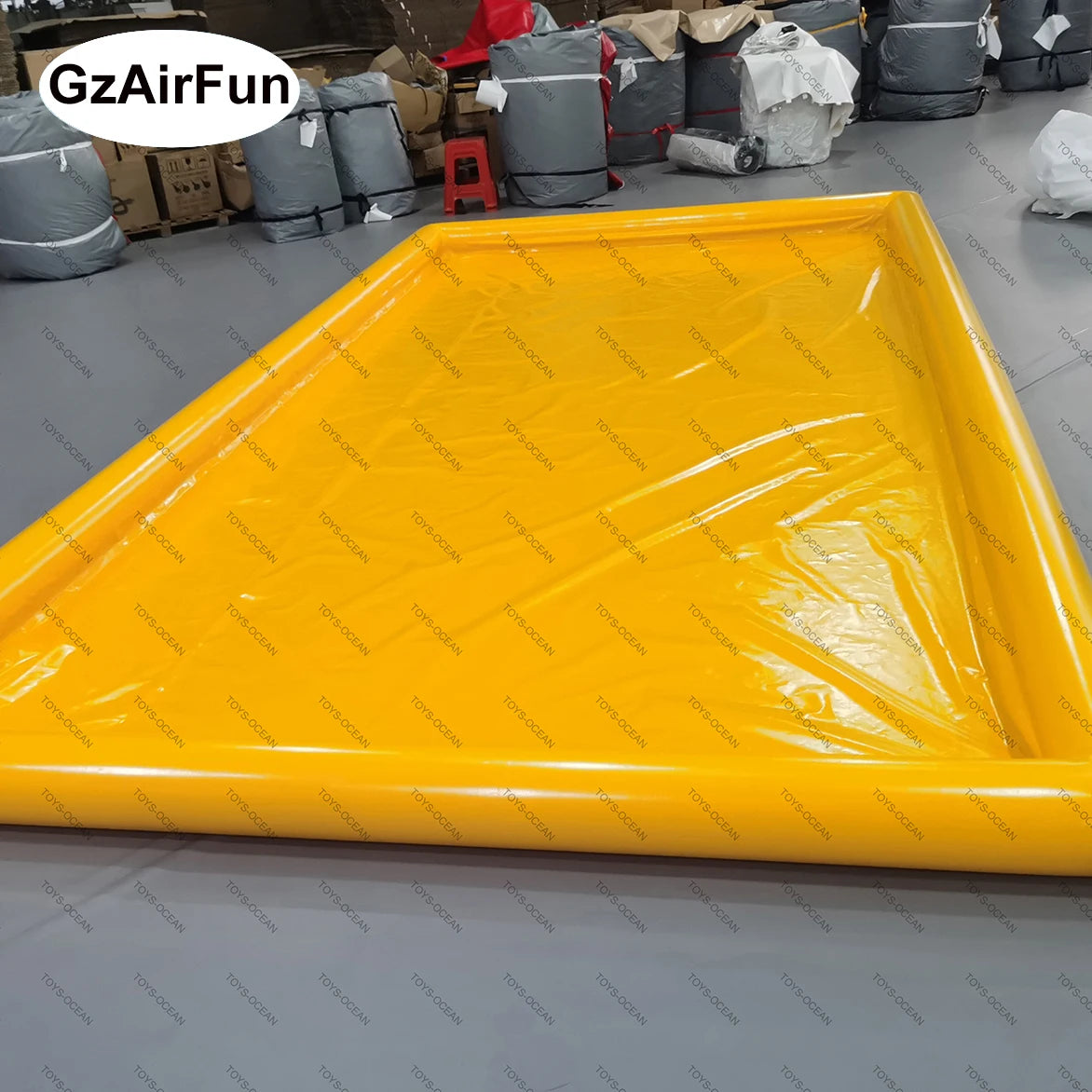 Factory Wholesale PVC Truck Inflatable Car Clean Pad PVC Portable Inflatable Car Wash Containment Mat