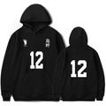 Top Sale Japanese Tv Volleyball Printed Fashion Hoodie Wholesale Stock No Moq Stock Sweatshirt Customized Hoodie