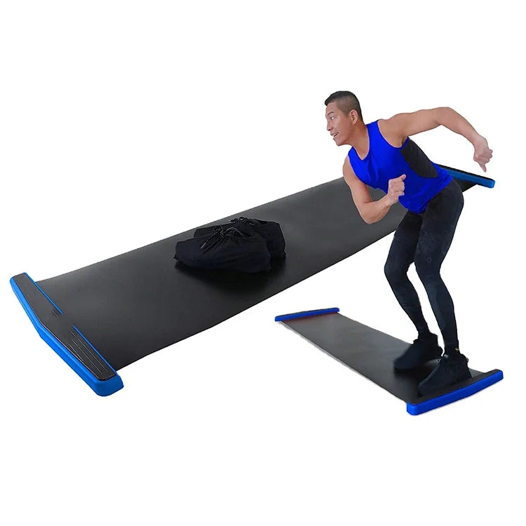 FDFIT Portable Custom LOGO Home Ice Hockey Skating Fitness Training Workout Sliding Board