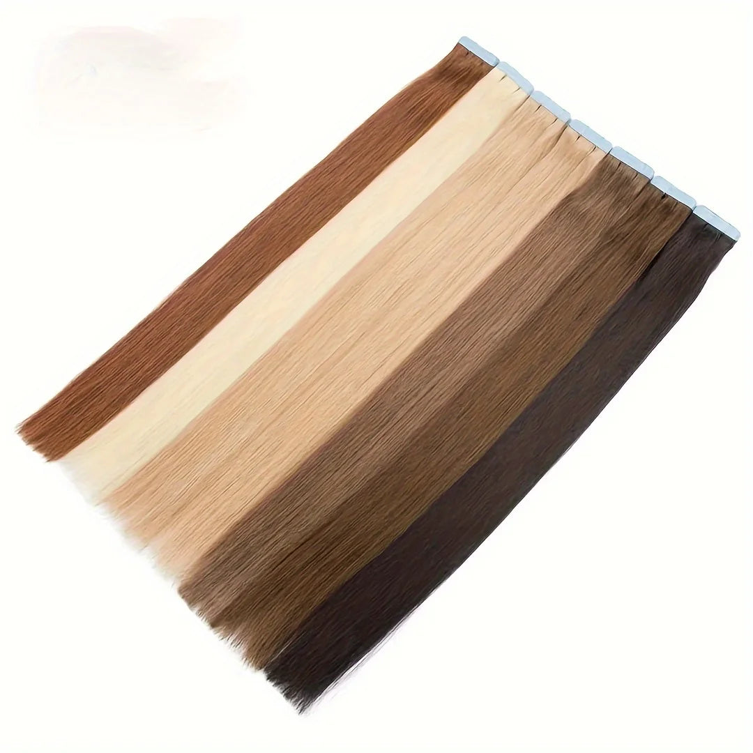 Raw Hair Tape Ins Factory Price Unprocessed Virgin Cuticle Aligned Russian Light Blonde Tape in Extensions Human Hair