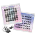 Press on Wispy Lash Your Logo Set 14mm Cruelty Free Private Label Pre Glued Cluster Eyelashes