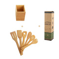 Top Sellers 2021 for  Best Selling Products in USA  Kitchen Accessories Bamboo Cookware Set 7pcs Kitchenware Set