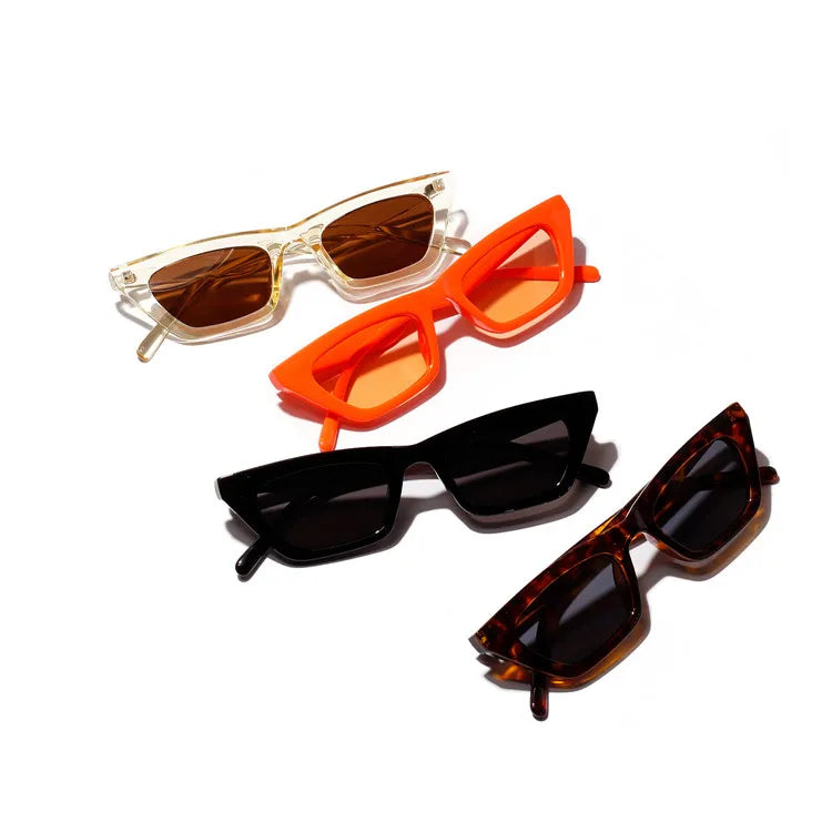 Fashion Custom Lentes De Sol Anteojos De Sol Promotional Small Frame Retro Cat Eye Sun Glasses Trendy Vintage Sunglasses