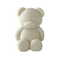 DIY Scented Candle Mold Making Baking Gypsum Abrasives 3d Silicone Rubber Bear Shape Wax Candle Mould
