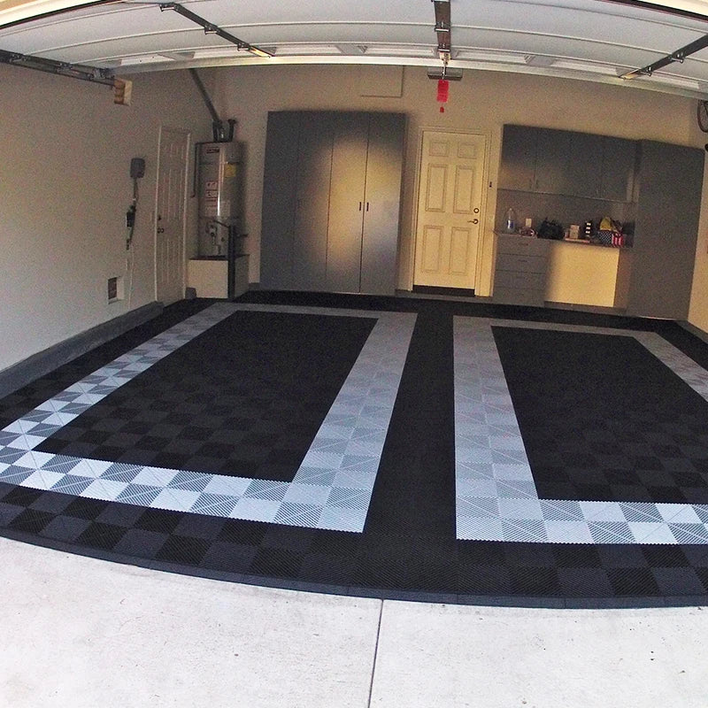 Top Qualified Factory Direct Sale Non Slip Garage Floor Tiles Interlocking Plastic Garage Floor Mat for Carwash Detailing Shop