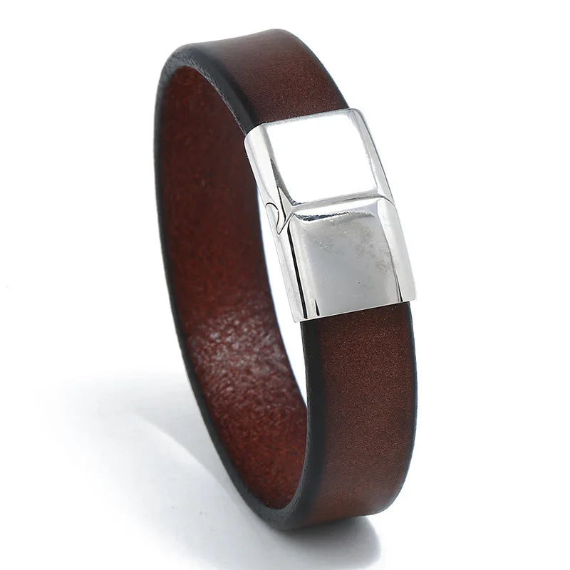 Wholesale Plain Genuine Leather with Metal Buckle