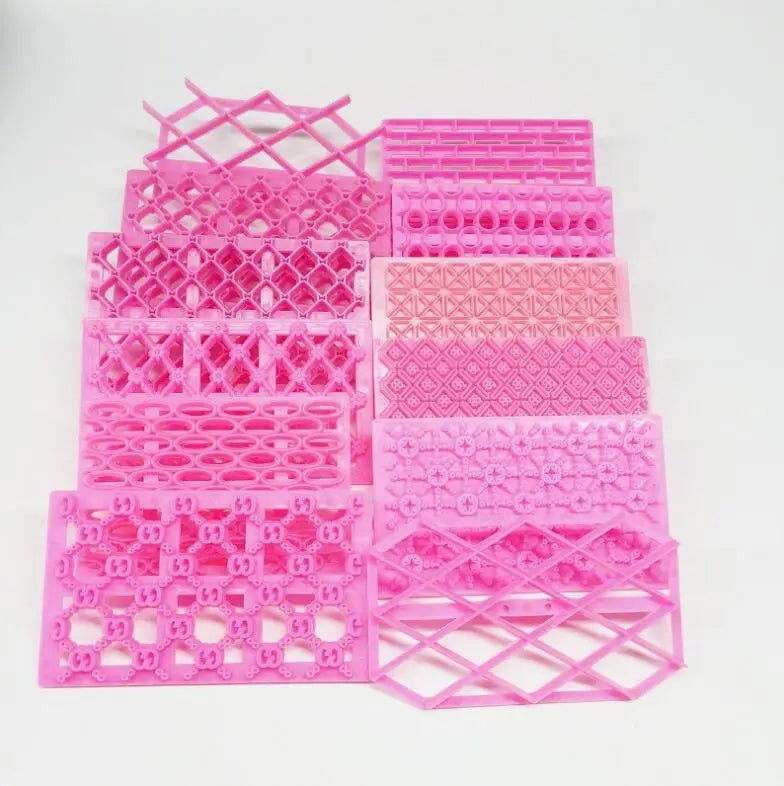 HY Different Patterns Cookie Cutter Fondant Embosser Cake Fondant Mould