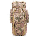 Lightweight 60L 65L Molle Tactical Backpack Waterproof Zipper Closure for Hiking and Hunting with Shoe Compartment