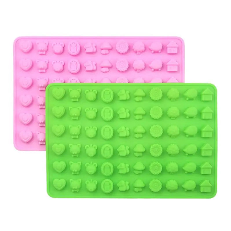 325 Factory Stock  60 Hold Forest Animal System Shape Silicone Chocolate Mold Ice Tray Mold silicone Resin Mold