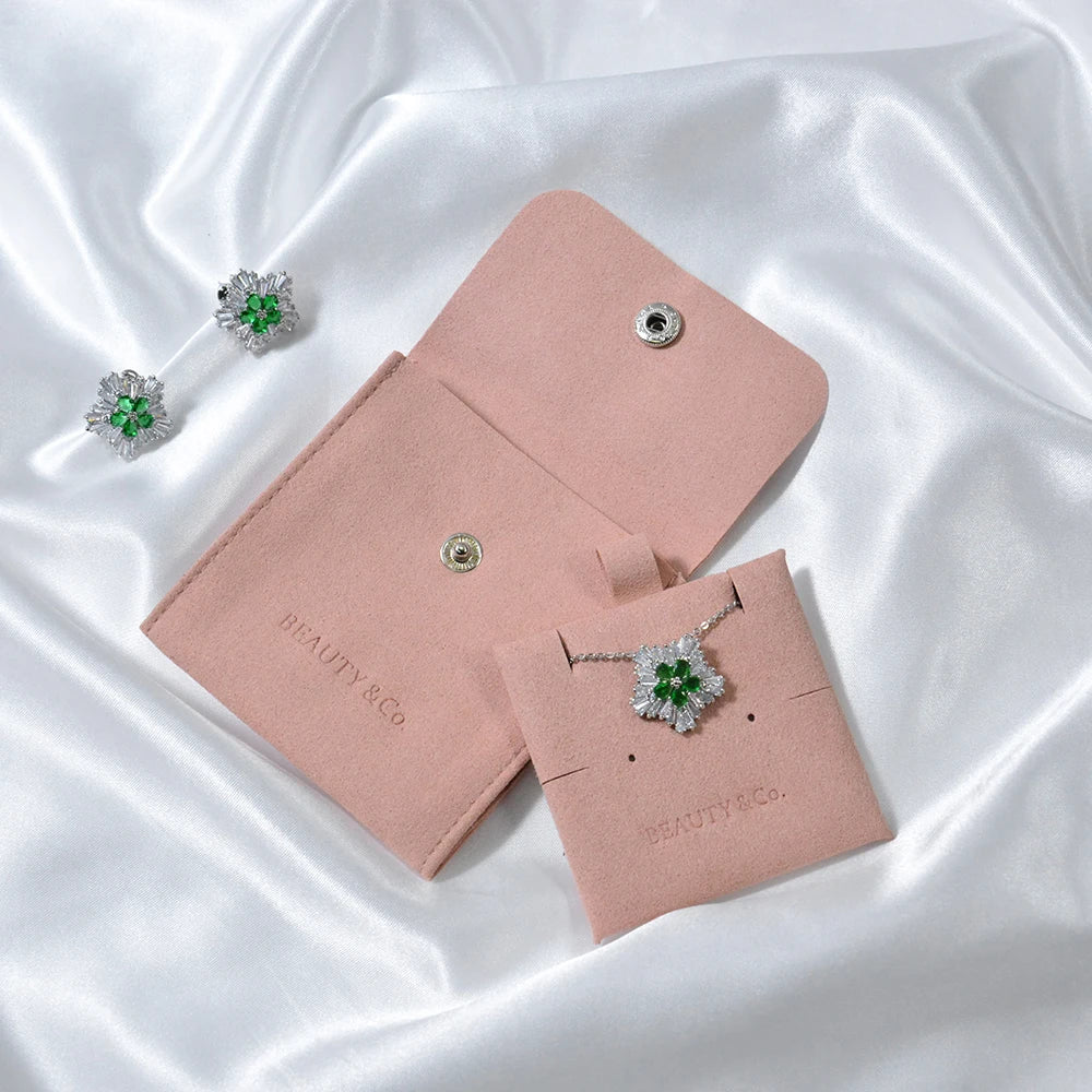 Wholesale High-Grade Microfiber Luxury Jewelry Pouch Customized Luxury Packaging for Fine Jewelry for Container Storage