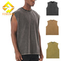 Men's Solid Cotton Tank Top Sleeveless Breathable Eco-Friendly Workout Undershirt for Gym Fitness Wear