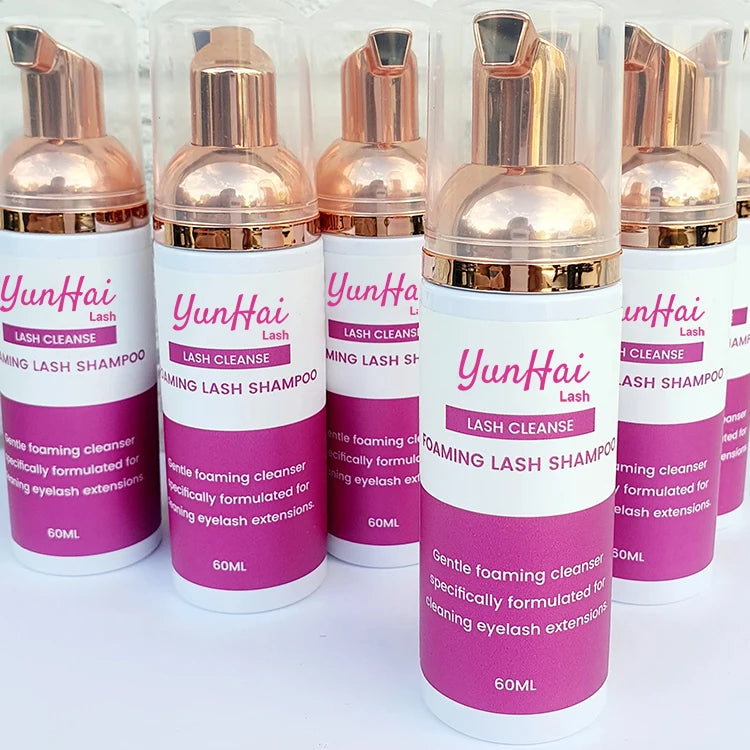 Private Label Scented Lash Cleanser Wholesale Vegan Eyelash Extension Foam Shampoo for Lash Washing Lashes Shampoo With Logo