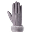Women's Touch Screen Texting Phone Windproof Gloves Winter Fleece Lined Thick Warm Gloves