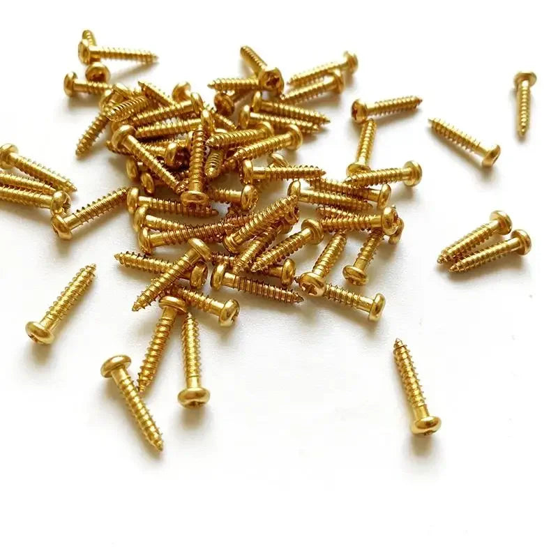 12mm Brass Material Electric Guitar Pickup Humbucker Bobbin Mounting Screws for Humbucker Pickup Base Fixing Parts