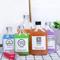 Wholesale Beverage Juice Cold Brew Coffee Drink Wine Glass Bottles With Aluminum Lid 50ml 100ml 200ml 250ml 350ml 500ml