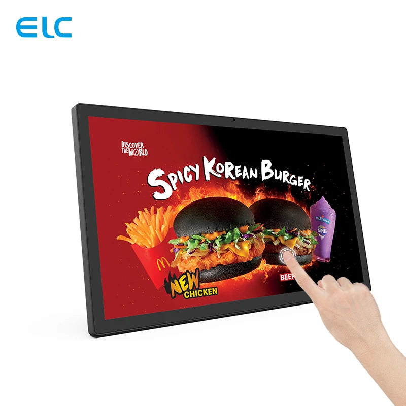 Business Wall Mount 32 Inch Capacitive Touch Screen Quad Core Android Indoor Advertising Digital Signage SDK for Shopping Mall