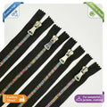 Factory Customization Long Chain Multi-Color Teeth and Tape Metal Brass Zipper 5# for Bags