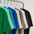280G  100% Cotton Men's Summer T-Shirt Heavyweight Solid Color Loose Fit Basic Tee Top Oversize Men Tshirts