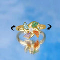 2022 Stress Relief Stackable Spinner Fidget Pinwheel Rings for Anxiety Adjustable Open Ring Women Men Girl Jewelry Gift