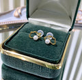E2218 4-5mm DIY Natural Freshwater Pearl Charm Earrings Mounting Accessory 925 Sterling Silver Gold Plated  Jewelry for Women