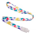 Wholesale Personalized Blank Polyester Badge Neck Straps Blank Key Sublimation Printing Custom Lanyard With Plastic Buckle