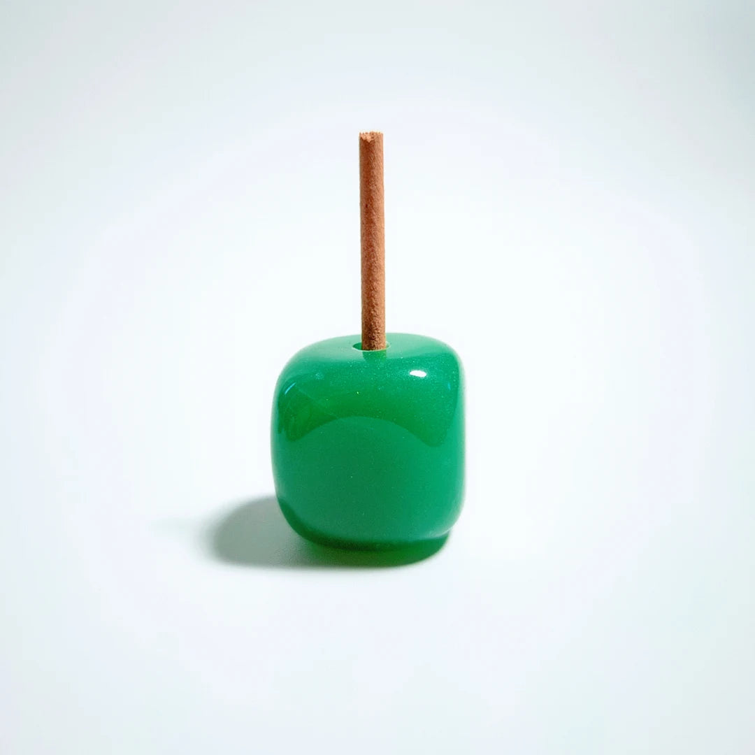 DIY Bulk Green Aventurine Incense Holder Home Furnishing Creative Craft decoration for sale