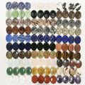 Wholesale Natural Crystal High Quality Different Materials Healing Polish Chakras Palm Worry Stone for Play