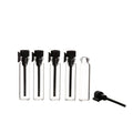 1ml 2ml 3ml Transparent Perfume Sample Glass Vial Test Tube Bottles with Plastic Dabber Screw Top Screen Printing