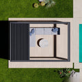 Luxury Full Cassette Motorized Retractable Awning LED Lights New Patent Design Outdoor Patio Remote Control Shade PVC Powder