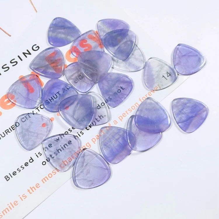 DIY Factory Wholesale Music Accessory Custom Logo Fluorite Printed Guitar Picks