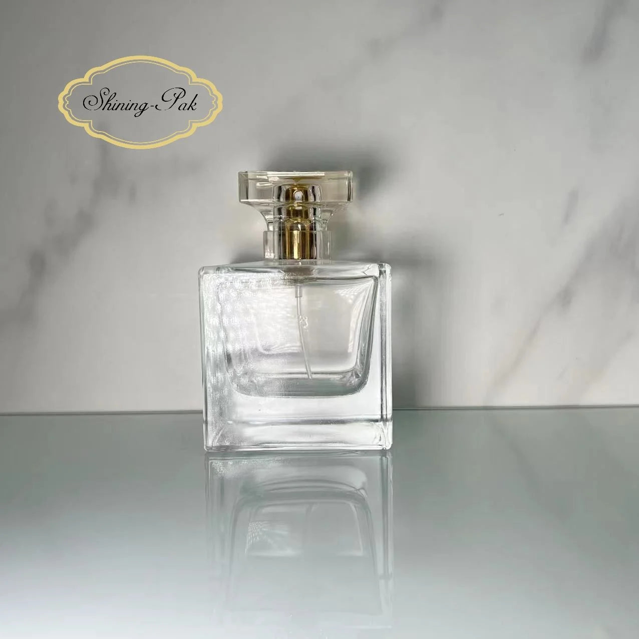 In Stock  Free Sample Luxury Vintage 100Ml Rectangular Glass Square Unique Perfume Bottle