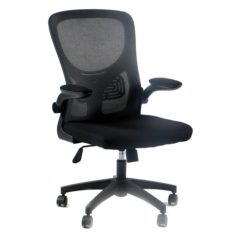 Desk Office Chair Flip-up Armrest Ergonomic Computer Chair 30 Locking Function 360 Rotation Mesh Chair with Lumbar Support