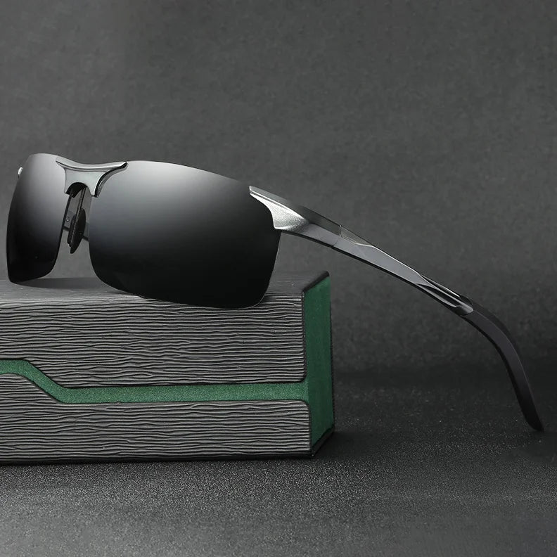 Male Polarizing Shades Wholesale Aluminum Magnesium Sunglasses Men's Outdoor Riding Driving Sunglasses