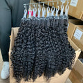 100% Human Remy Micro Loop Hair Extension Raw Virgin Indian Hair Kinky Straight Water Wave Loose Wave