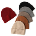 Custom Embroidery logo Cheap Unisex 100% Cashmere Bennie Winter Hat Luxury Fashion Cute Warm Woolen Wool Women Ny Beanie Caps