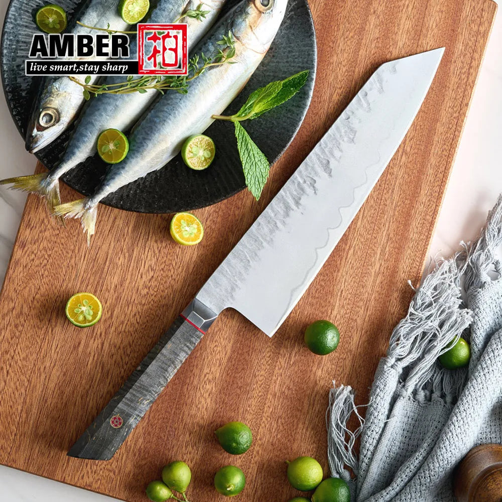 Custom Logo Brand Wood Handle  Vg10 Best Japanese Forged Knives Kiritsuke Chef Knife for Sale
