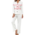 Wholesale Customs logo Print on Demand Pajamas Women's Spring and Autumn Long Sleeve Homewear Wearable Pajamas Suit