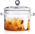 1300ml 1500ml 2000ml Food-grade clear High Borolicicate Heat Resistant Glass Cooking Pot