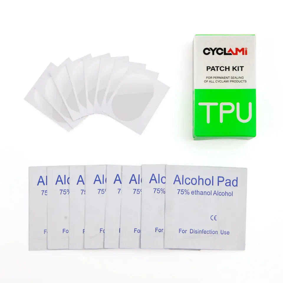 CYCLAMI New Tire Patch Kit for TPU Tube Bicycle Bike Maintenance Fittings with Glue Inner Tube Repair Patch