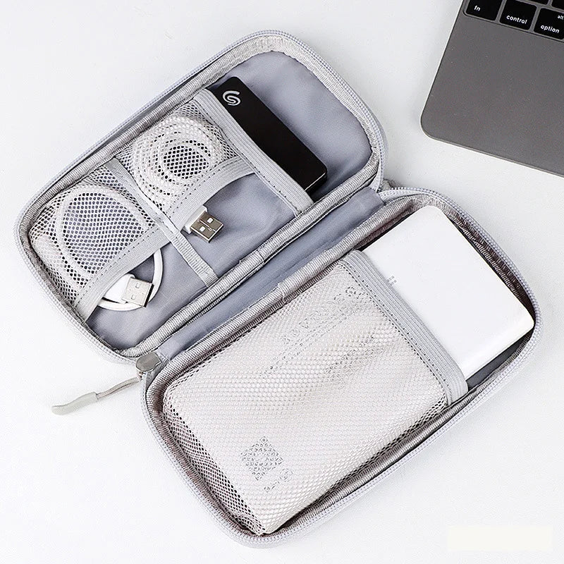 Portable Fashion 20000mAh Power Bank Bag with Zipper Closure Carrying Pouch for Charger USB Cable Hard Drive Earphones