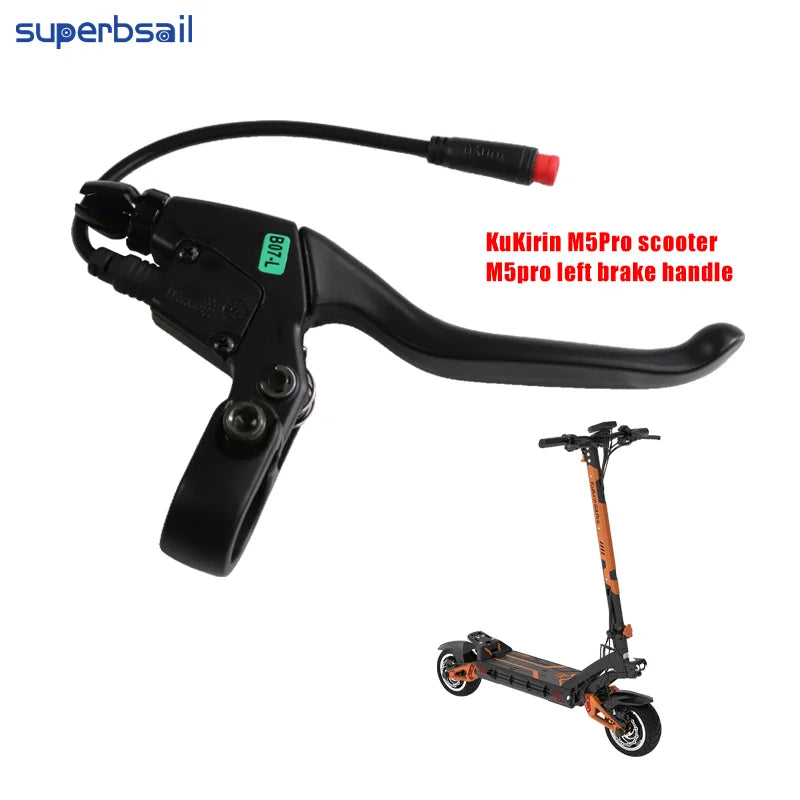 Superbsail Kugoo Kukrin M5 PRO Kick Scooter Parts Left Aluminum Alloy Power Brake Lever with New Handle for Electric Scooters