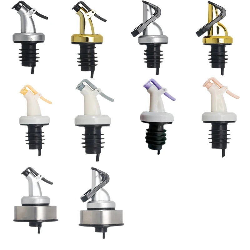 Oil Spouts Oil Bottle Stopper Liquor Pourer Dispenser Oil Vinegar Bottle Stopper Spout Leakproof Nozzle Dispenser Olive Opp LVYA