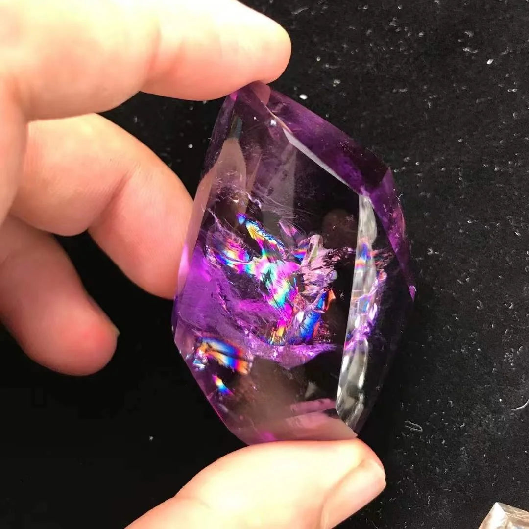 Wholesale Folk Crafts Healing Natural Crystals Amethyst Freeform Reiki Stone Crafts  for Meditation