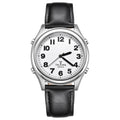 Atomic English Talking Watch Speaks Clear and Loud Time Date and Alarm Time Stretch Band Is Best Gift for Senior