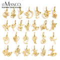 EManco Heart Art Initial Alphabet Pendant DIY Name Customized Birthday Gift Stainless Steel Women Fashion Jewelry A-Z Wholesale